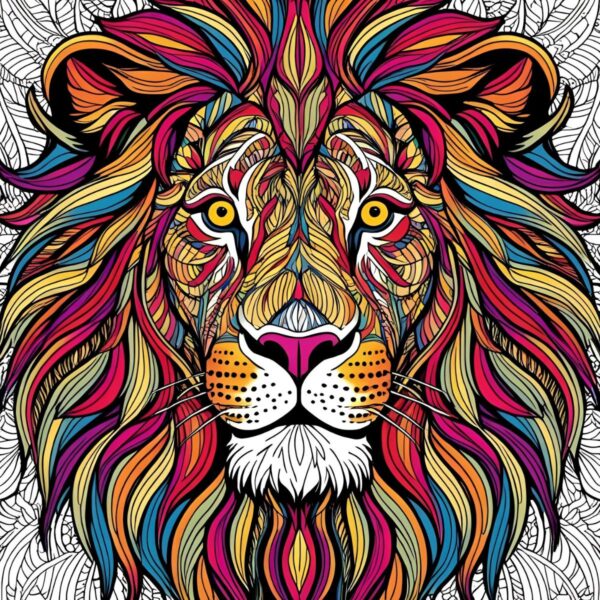 Whimsical Wonders: An Intricate Adult Coloring Book of Animals, Flowers, and Patterns: 100 Beautiful Pages Perfect for Stress Relief and Creativity